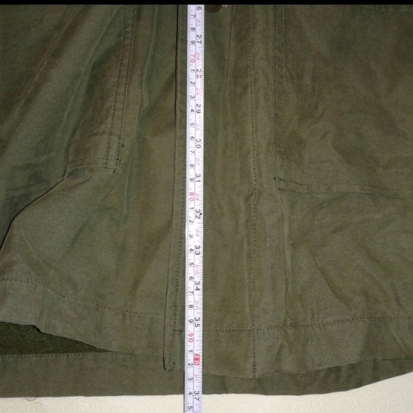 Polo Jeans Co Ralph Lauren Military poncho Style Olive Green Mens fleece lined M - Picture 7 of 9